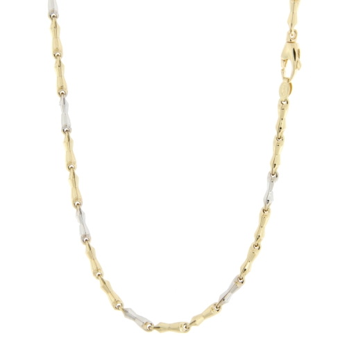 White Yellow Gold Men&#39;s Necklace GL100531