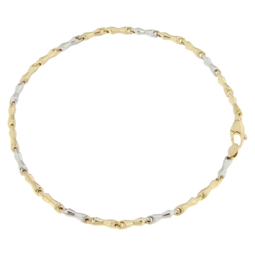 White Yellow Gold Men&#39;s Bracelet GL100533