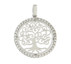 Ciondolo Donna Albero Della Vita Oro Bianco GL100534