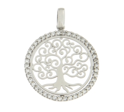 Pendant Woman Tree Of Life White Gold GL100534