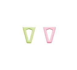 Valentina Ferragni Studio Joy Baby Pink &amp; Green earrings