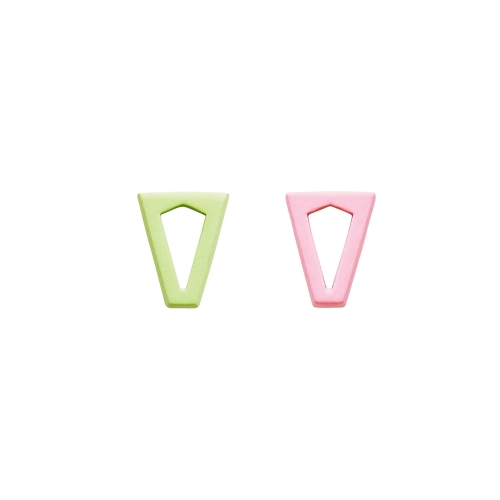 Valentina Ferragni Studio Joy Baby Pink &amp; Green earrings