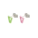 Valentina Ferragni Studio Joy Baby Pink &amp; Green earrings
