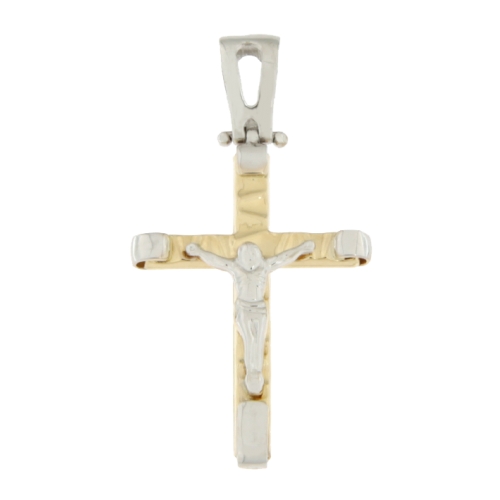 Cross Man Gelbgold Weiß GL100536