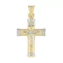 Cross Man Gelbgold Weiß GL100537