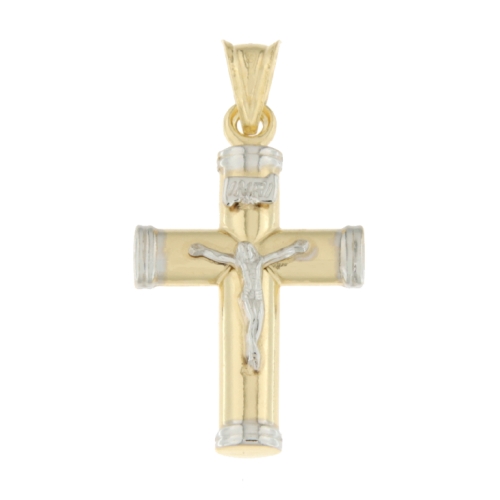 Cross Man Gelbgold Weiß GL100537