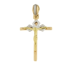 Cross Man Gelbgold Weiß GL100538