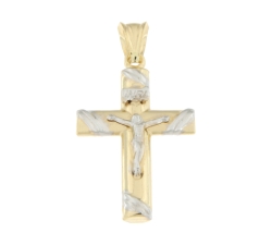 Cross Man Gelbgold Weiß GL100539