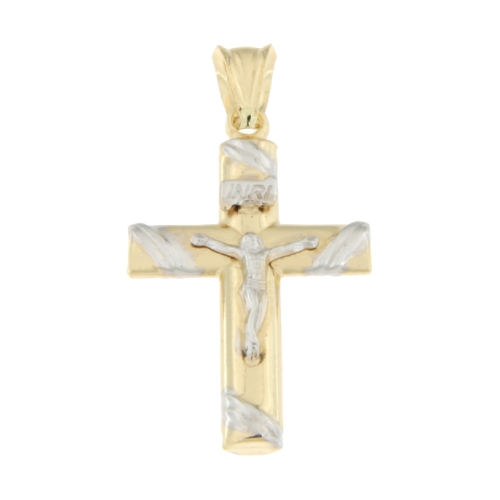 Cross Man Gelbgold Weiß GL100539