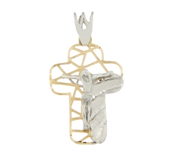 Cross Man Yellow Gold White GL100540