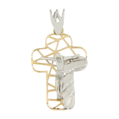 Cross Man Yellow Gold White GL100540