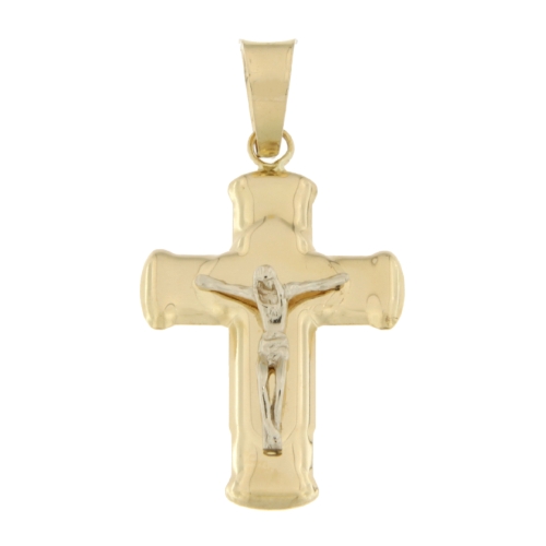 Cross Man Gelbgold Weiß GL100542