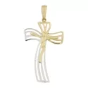 Cross Man Yellow Gold White GL100544