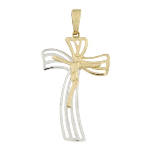 Cross Man Gelbgold Weiß GL100544