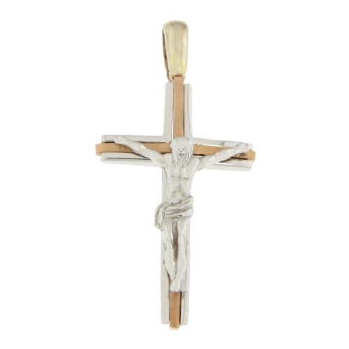 Cross Man Rose Weißgold GL100546