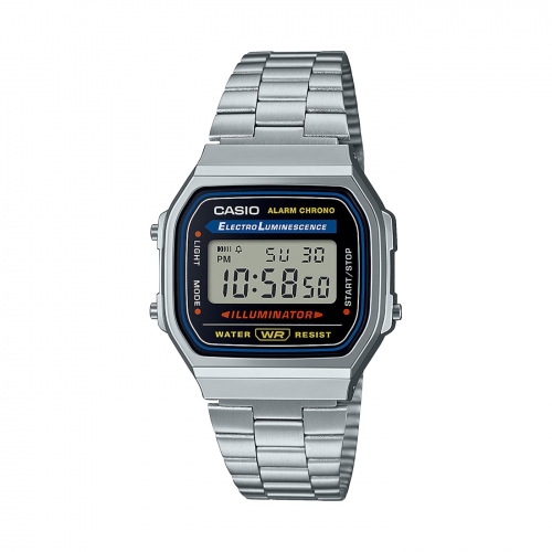 CASIO A168WA Illuminator watch in Vintage Steel Collection