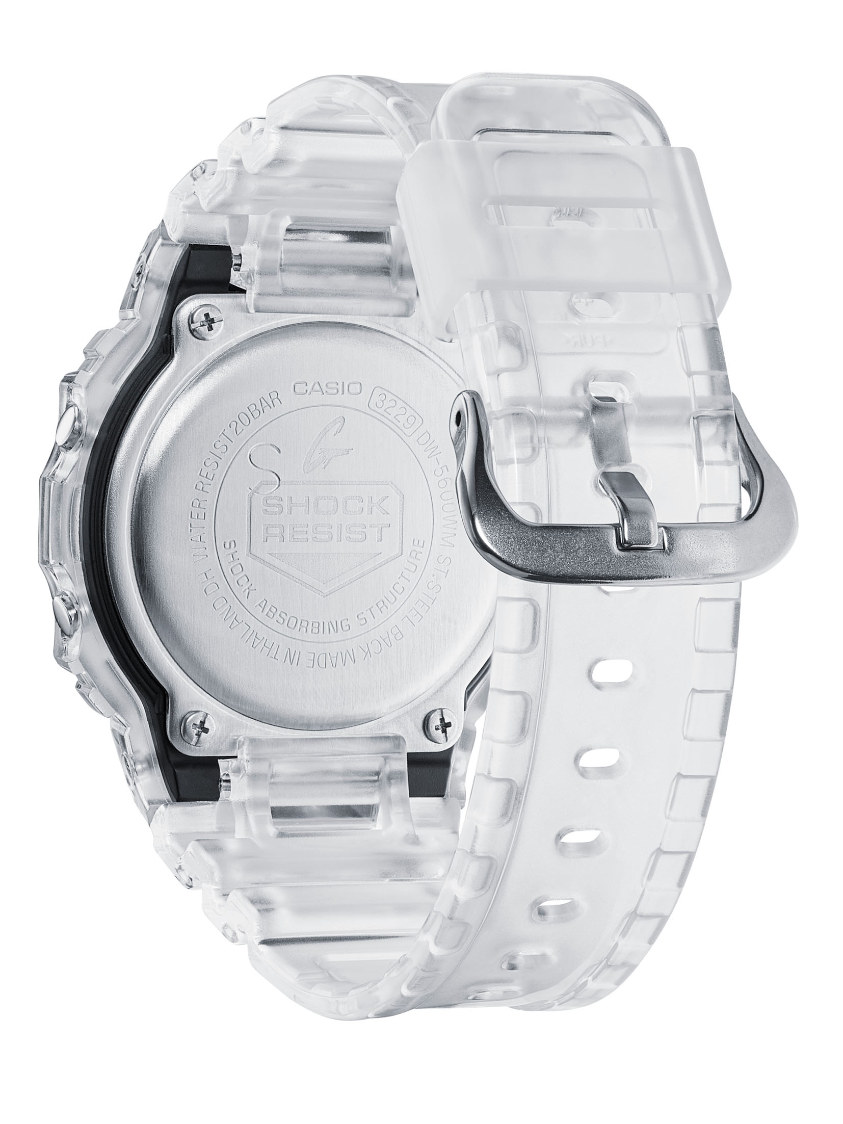 Casio G-Shock GM-S5600G-7ER - Orologio Digitale Uomo In Resina Bianca E Acciaio - 200m Impermeabile - 2