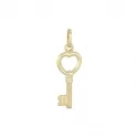 Yellow gold key pendant 803321705414