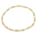 Men&#39;s Bracelet in Yellow and White Gold GL100032