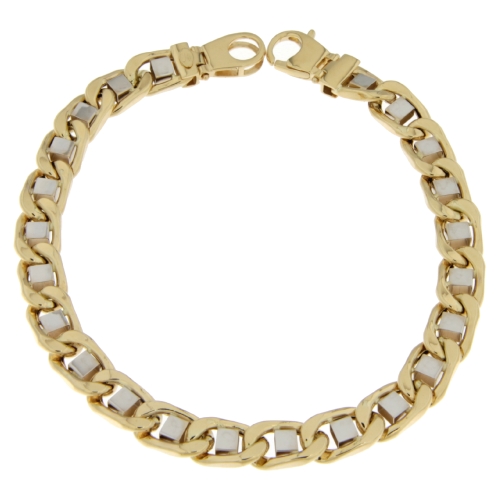 Bracciale Uomo Oro Giallo Bianco GL100555