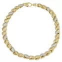 White Yellow Gold Men's Bracelet GL100556