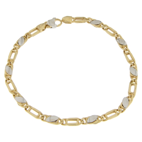 Bracciale Uomo Oro Giallo Bianco GL100557