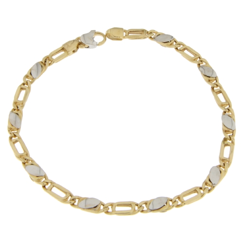 White Yellow Gold Men's Bracelet GL100557
