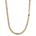 Men's Necklace in Yellow and White Gold GL100559