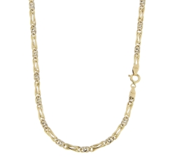 Collana Uomo Oro Giallo Bianco GL100561