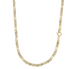 Men's Necklace in Yellow and White Gold GL100561