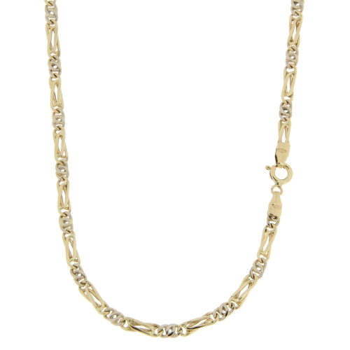 Collana Uomo Oro Giallo Bianco GL100561