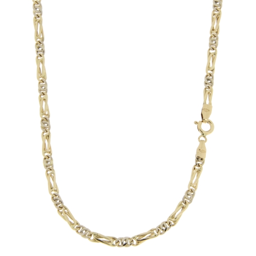 Men's Necklace in Yellow and White Gold GL100561