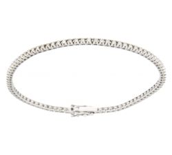 Bracciale Tennis Donna Promesse Gioielli Oro Bianco