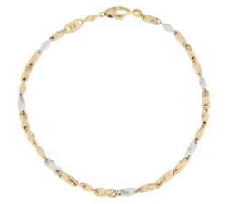 Bracciale Uomo Oro Giallo Bianco GL100563