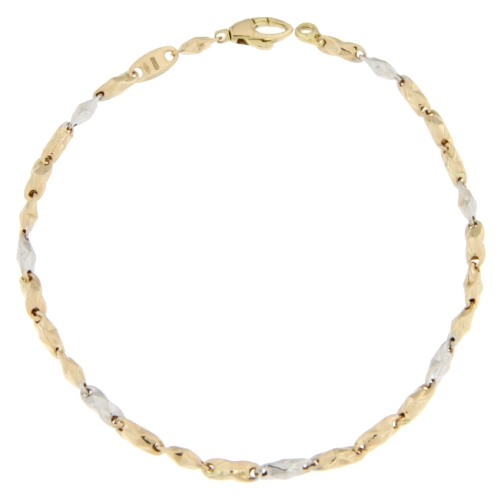 Bracciale Uomo Oro Giallo Bianco GL100563