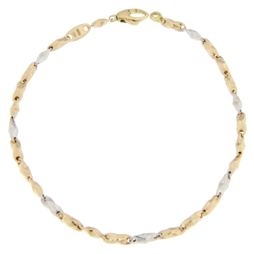 White Yellow Gold Men&#39;s Bracelet GL100563