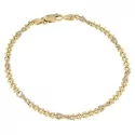 Herrenarmband Weiß-Gelbgold GL100566