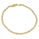 White Yellow Gold Men&#39;s Bracelet GL100566