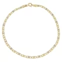 Herrenarmband Weiß-Gelbgold GL100567