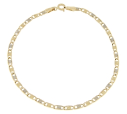 Bracciale Uomo Oro Giallo Bianco GL100567