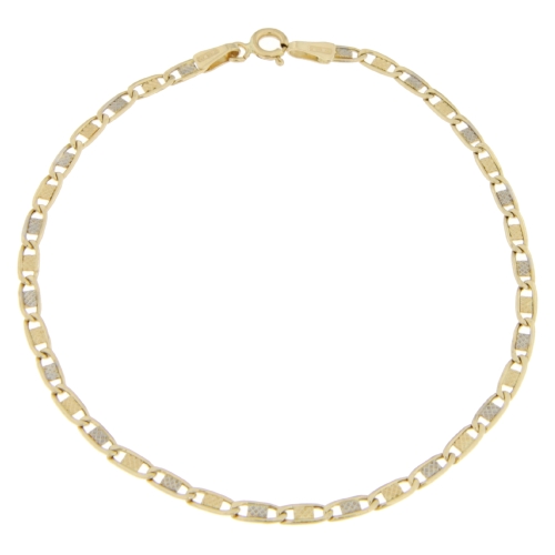 White Yellow Gold Men&#39;s Bracelet GL100567