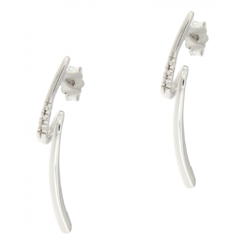 Women&#39;s White Gold Diamond Earrings GL100573