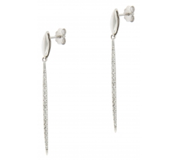 Women&#39;s White Gold Diamond Earrings GL100574