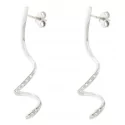 Women&#39;s White Gold Diamond Earrings GL100575