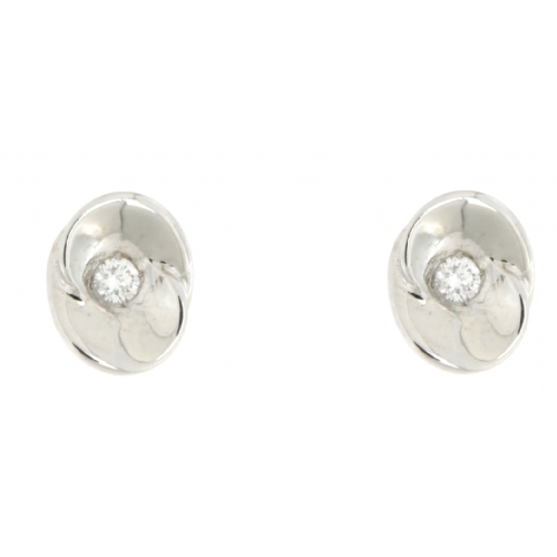 Damen-Ohrringe aus Weißgold mit Diamanten GL100577