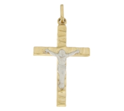 Cross Man Gelbgold Weiß GL100580