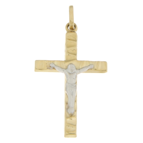 Cross Man Gelbgold Weiß GL100580