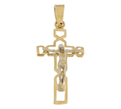 Cross Man Gelbgold Weiß GL100581