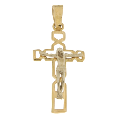 Cross Man Gelbgold Weiß GL100581