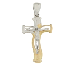 Cross Man Gelbgold Weiß GL100582